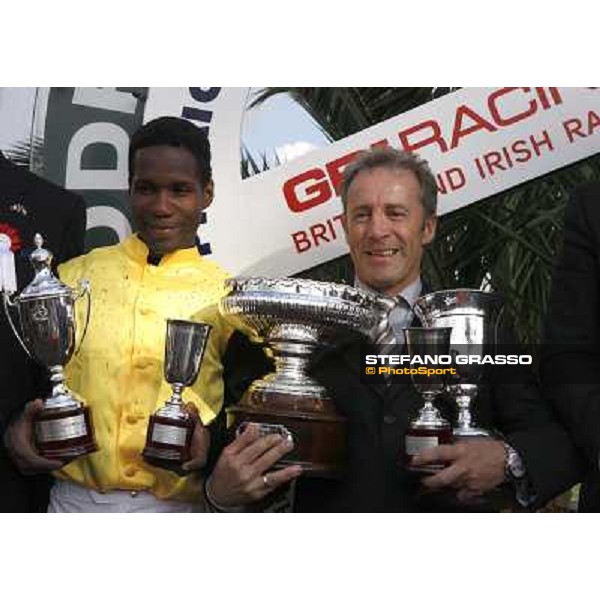 Prize giving ceremony of Premio Presidente della Repubblica GBI racing wons by Eduardo PEdroza with Querari Rome - Capannelle racetarck, 16th may 2010 ph. Stefano Grasso