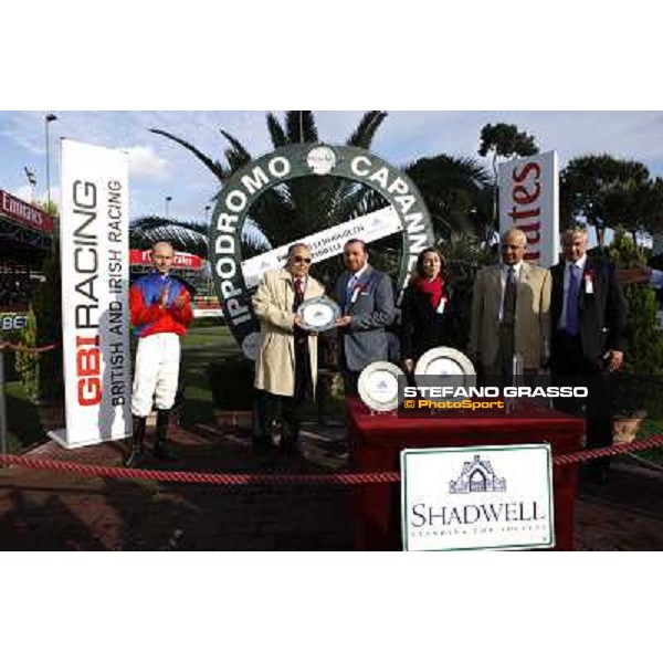 prize giving ceremony of the Premio Tullio Righetti Shadwell Rome - Capannelle racetarck, 16th may 2010 ph. Stefano Grasso