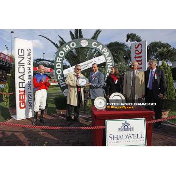 prize giving ceremony of the Premio Tullio Righetti Shadwell Rome - Capannelle racetarck, 16th may 2010 ph. Stefano Grasso