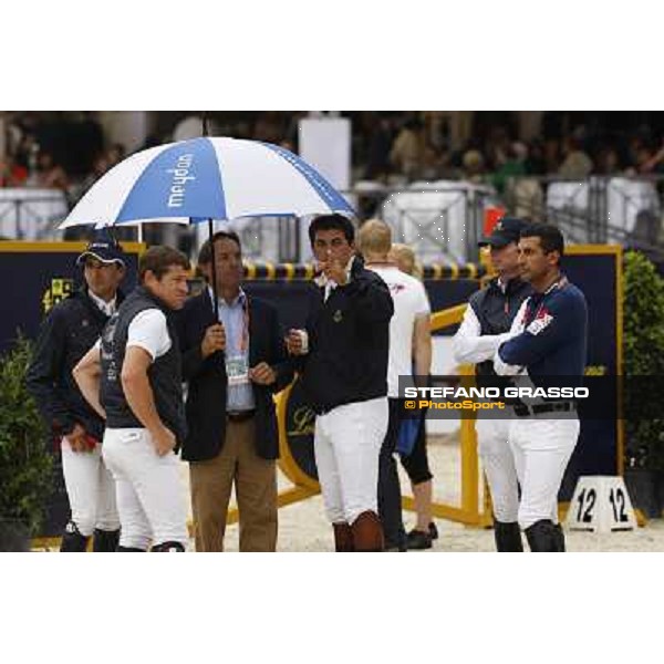 Marcus Fuchs and the Italian team Meydan Fei Nations Cup - 78¡ Csio Piazza di Siena Rome, 28th may 2010 ph. Stefano Grasso