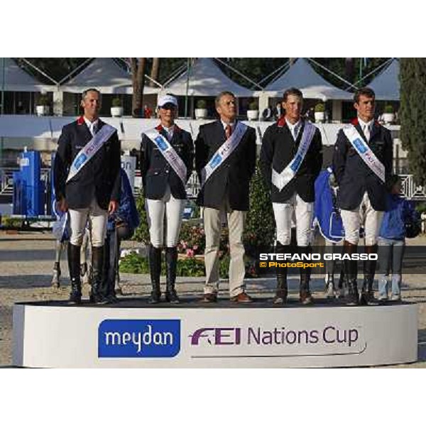 The French Team winner of the Meydan Fei Nations Cup - 78¡ Csio Piazza di Siena Rome, 28th may 2010 ph. Stefano Grasso