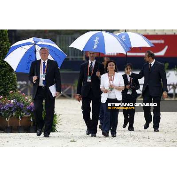 Sven Holmberg, Daniel Holms and Andrea Paulgross Meydan Fei Nations Cup - 78¡ Csio Piazza di Siena Rome, 28th may 2010 ph. Stefano Grasso