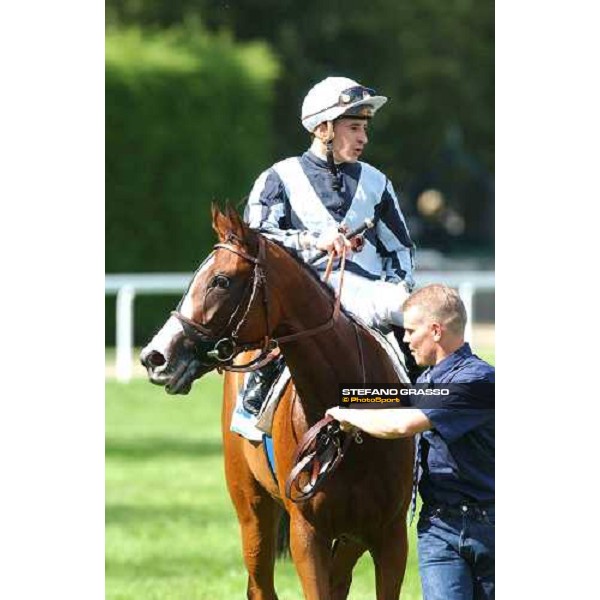 Christophe P.Lemaire on Divine Proportions winners of Prix Morny Casinos Barriere Deauville, 22th august 2004 ph. Stefano Grasso