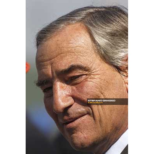 a portrait for Luca Cumani after winning the Oaks Milan - San Siro racetrack, 30th may 2010 ph. Stefano Grasso