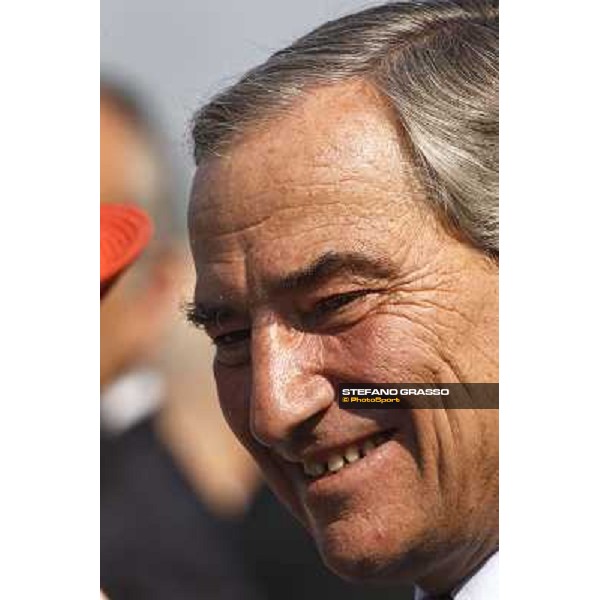 a portrait for Luca Cumani after winning the Oaks Milan - San Siro racetrack, 30th may 2010 ph. Stefano Grasso