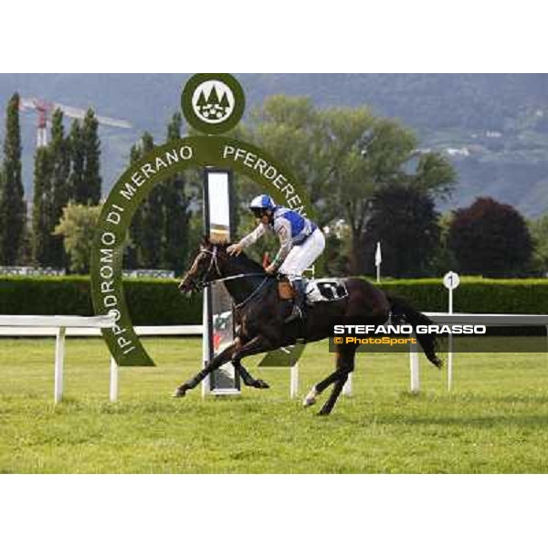 Dirk Fuhrmann and Frammassone winners of Gran Corsa Siepi d\' Italia Merano, 6th june 2010 ph. Stefano Grasso