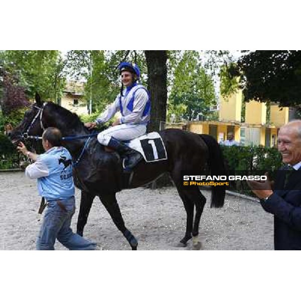 Franco Contu, Dirk Fuhrmann and Frammassone winners of Gran Corsa Siepi d\' Italia Merano, 6th june 2010 ph. Stefano Grasso