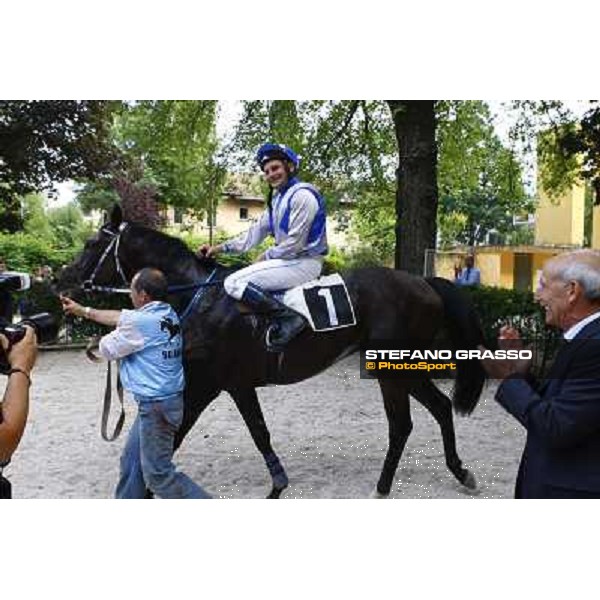 Franco Contu, Dirk Fuhrmann and Frammassone winners of Gran Corsa Siepi d\' Italia Merano, 6th june 2010 ph. Stefano Grasso