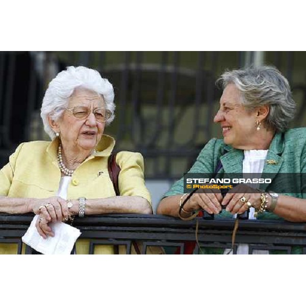 Lady Margherita Mezzanotte and her daughter Giovanna Milan, San Siro racetrack - 27th june 2010 ph. Stefano Grasso