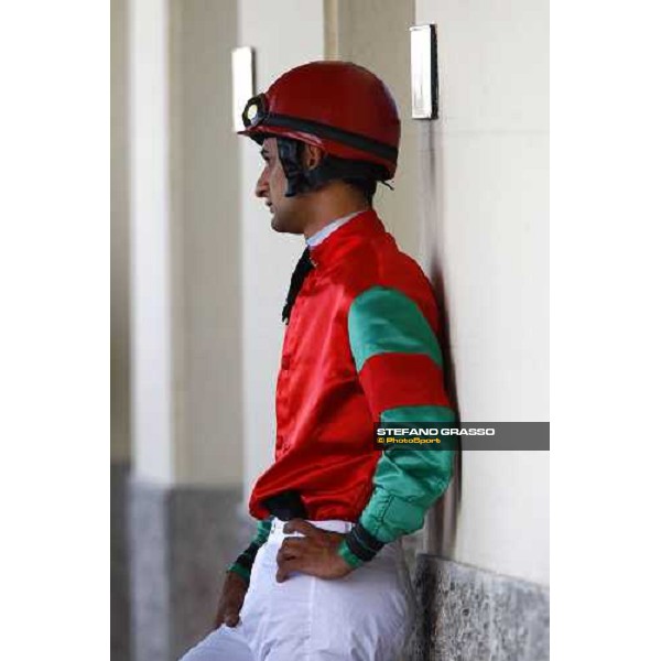Fabio Branca wears the jacket of Gina Biasuzzi stable Milan - San Siro racetrack, 4th july 2010 ph. Stefano Grasso