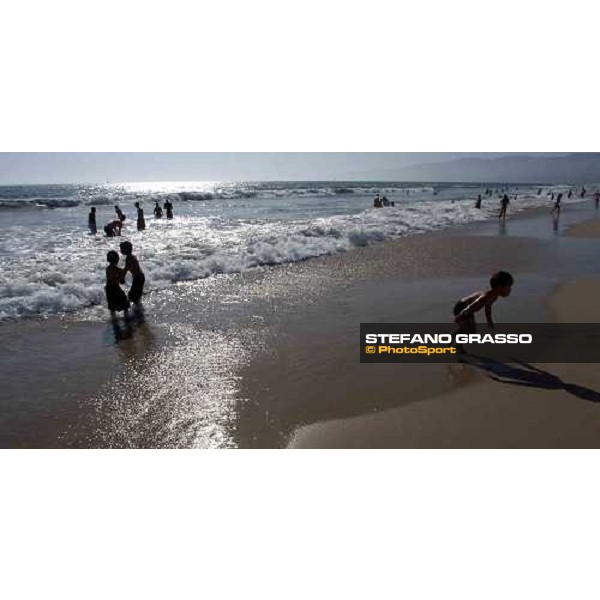 Santa Monica beach - Pacific ocean Los Angeles 4th september 2004 ph. Stefano Grasso
