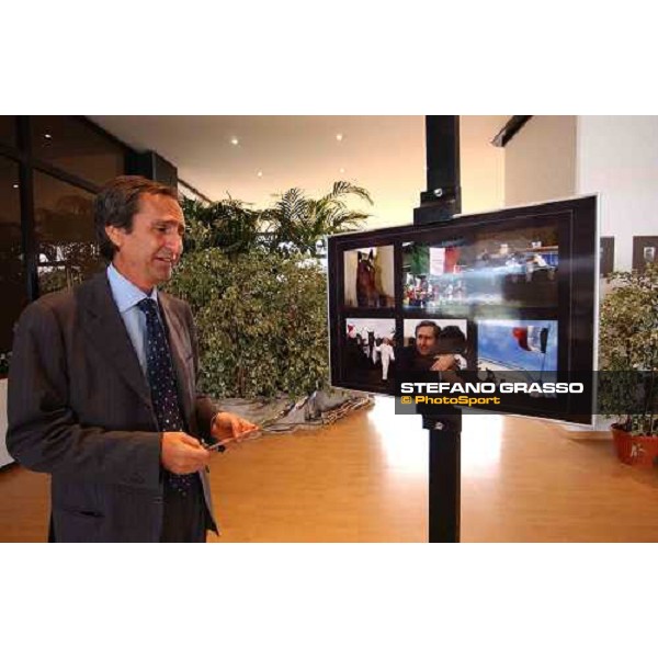 Enzo Giordano, owner of Varenne Milan, 12th september 2004 ph. Stefano Grasso