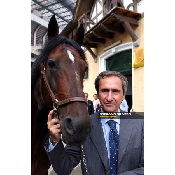 Enzo Giordano and Varenne at San Siro Milan 12th september 2004 ph. Stefano Grasso