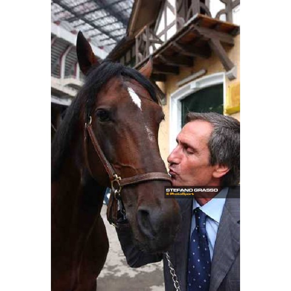 Enzo Giordano and Varenne at San Siro Milan 12th september 2004 ph. Stefano Grasso