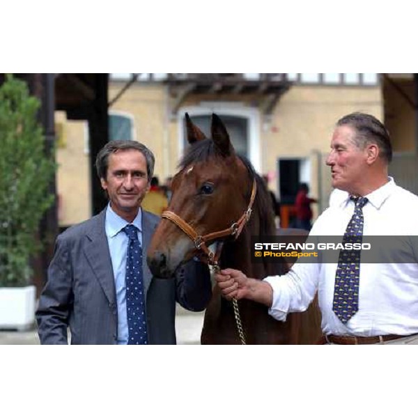 Enzo Giordano, Icaro del Ronco and Rino Marelli Milan San Siro racetrack 12th september 2004 ph. Stefano Grasso