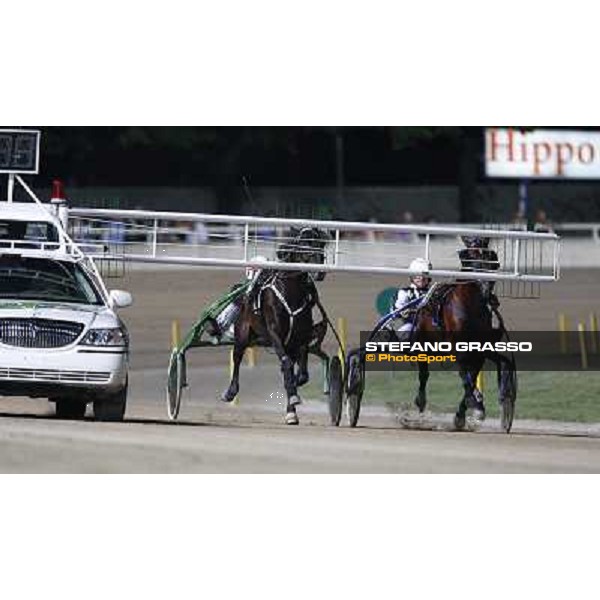 Maik Esper with Looney Tunes and Enrico Bellei with Italiano during the start of the race off of the Campionato Europeo 2010 Cesena, 4th sept. 2010 ph.StefanoGrasso