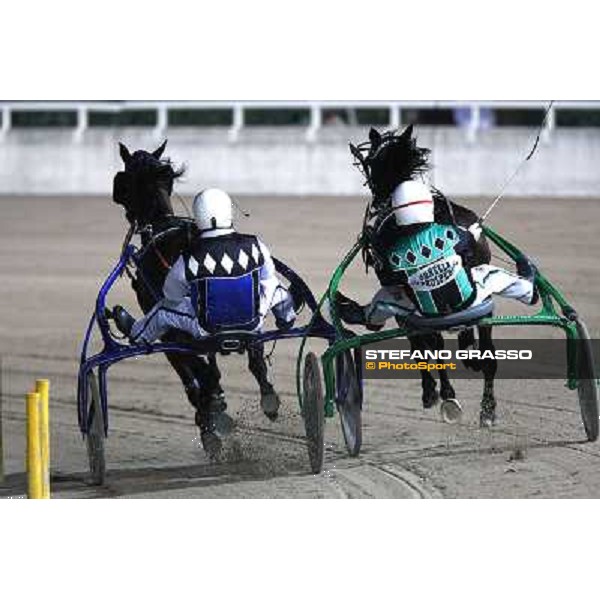 Maik Esper with Looney Tunes leads on Enrico Bellei with Italiano and goes to win the race off of the Campionato Europeo 2010 Cesena, 4th sept. 2010 ph.StefanoGrasso
