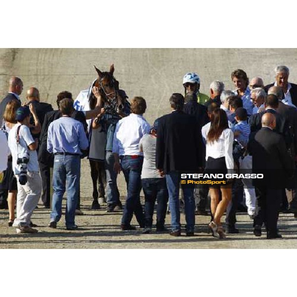 prize giving ceremony for the winner of the Gran Premio avv. Marangoni filly Torino-Stupinigi racetrack, 12th sept. 2010 ph. Stefano Grasso