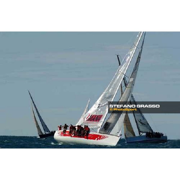 crossing Umana and Sayonara 2nd day International Sailing Week Yacht Club Adriaco Triest, 26th september 2004 ph. Stefano Grasso