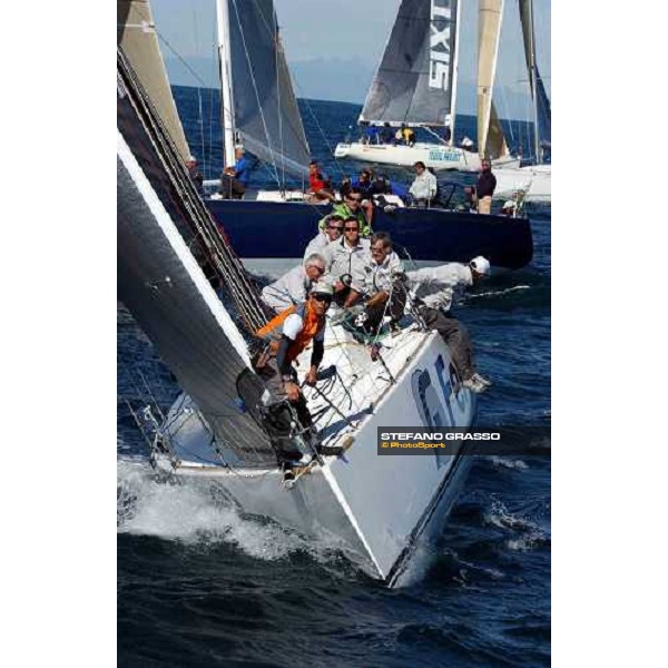 2 minutes to start 2nd day International Sailing Week Yacht Club Adriaco Triest, 26th september 2004 ph. Stefano Grasso