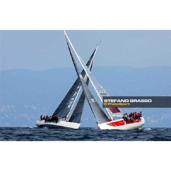 crossing between Umana and Sixty International Sailing Week Yacht Club Adriaco 3rd day Triest, 2nd october 2004 ph. Stefano Grasso