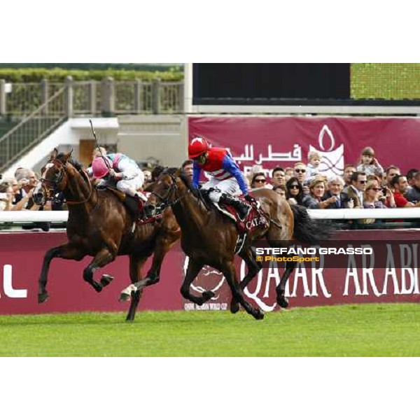 Ryan Moore and Workforce win the Qatar Prix de l\'Arc de Triomphe beating Nakayama Festa Paris - Longchamp, 3rd oct. 2010 ph. Stefano Grasso