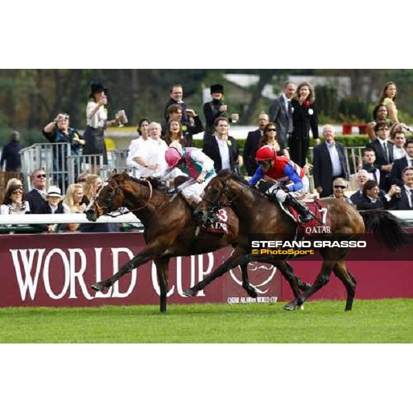 Ryan Moore and Workforce win the Qatar Prix de l\'Arc de Triomphe beating Nakayama Festa Paris - Longchamp, 3rd oct. 2010 ph. Stefano Grasso