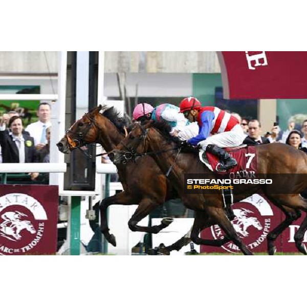 Ryan Moore and Workforce win the Qatar Prix de l\'Arc de Triomphe beating Nakayama Festa Paris - Longchamp, 3rd oct. 2010 ph. Stefano Grasso