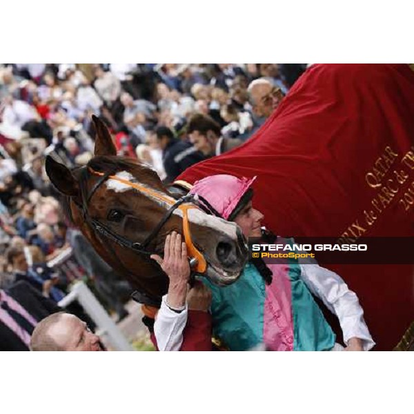 Ryan Moore and Workforce win the Qatar Prix de l\'Arc de Triomphe beating Nakayama Festa Paris - Longchamp, 3rd oct. 2010 ph. Stefano Grasso