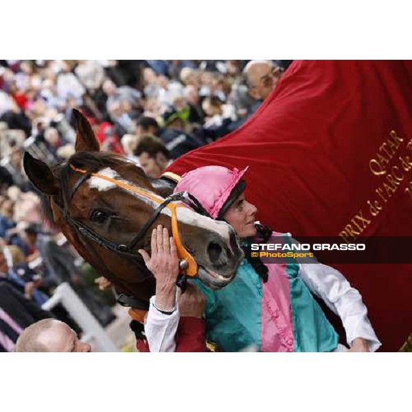 Ryan Moore and Workforce win the Qatar Prix de l\'Arc de Triomphe beating Nakayama Festa Paris - Longchamp, 3rd oct. 2010 ph. Stefano Grasso