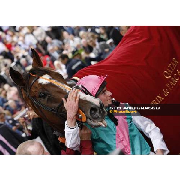 Ryan Moore and Workforce win the Qatar Prix de l\'Arc de Triomphe beating Nakayama Festa Paris - Longchamp, 3rd oct. 2010 ph. Stefano Grasso
