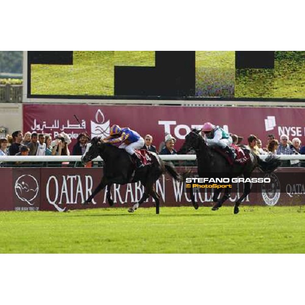 Johnny Murtagh on Misty for Me wins the Total Prix Marcel Boussac Paris - Longchamp, 3rd oct. 2010 ph. Stefano Grasso