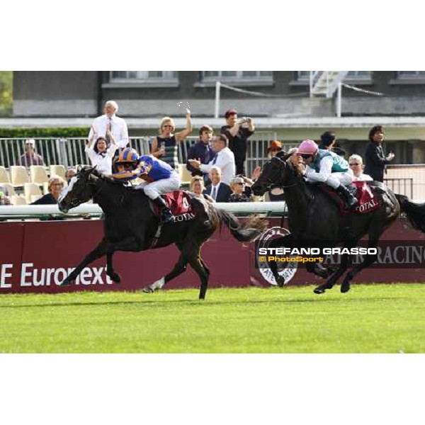 Johnny Murtagh on Misty for Me wins the Total Prix Marcel Boussac Paris - Longchamp, 3rd oct. 2010 ph. Stefano Grasso