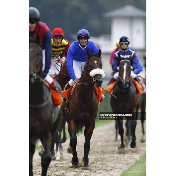 Ahmed Ajtebi and Biondetti come back home after winning the Gran Criterium Milan - San Siro racetrack, 9th october 2010 ph. Stefano Grasso