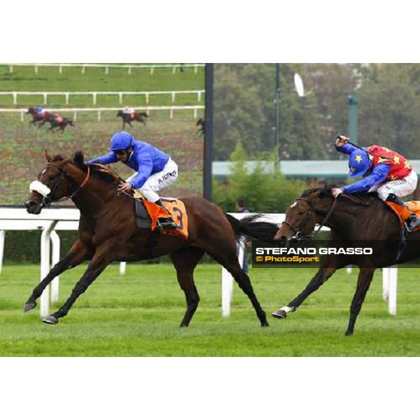 Ahmed Ajtebi and Biondetti win the Gran Criterium beating Neil Callan on Singapore Lilly Milan - San Siro racetrack, 9th october 2010 ph. Stefano Grasso