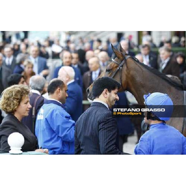 Saeed Bin Suroor with Frankie Dettori and Aspectoflove after the 2nd place in the Premio Sergio Cumani Milan - San Siro racetrack, 9th october 2010 ph. Stefano Grasso