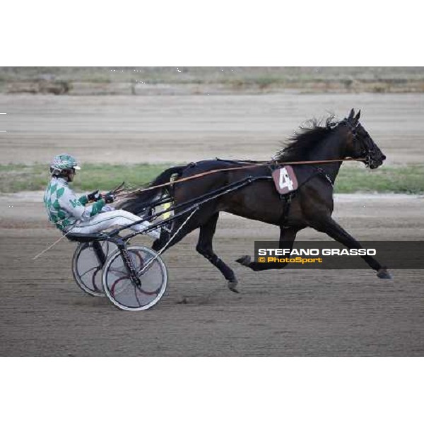 Andrea Guzzinati with Nadir Kronos wins the 83° Italian Trotting Derby Roma, 10th oct. 2010 ph. Stefano Grasso