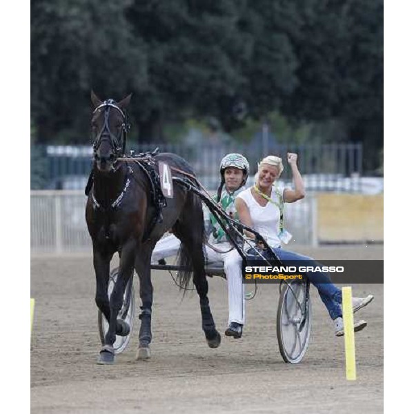 Andrea Guzzinati with Nadir Kronos wins the 83° Italian Trotting Derby Roma, 10th oct. 2010 ph. Stefano Grasso