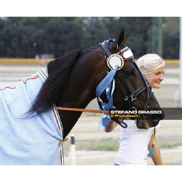 Andrea Guzzinati with Nadir Kronos wins the 83° Italian Trotting Derby Roma, 10th oct. 2010 ph. Stefano Grasso
