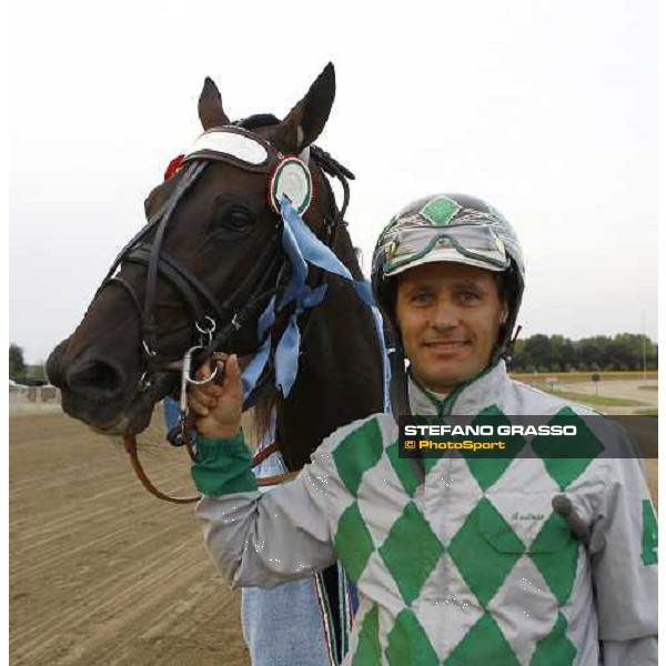 Andrea Guzzinati with Nadir Kronos wins the 83° Italian Trotting Derby Roma, 10th oct. 2010 ph. Stefano Grasso