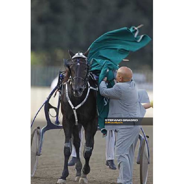 Enrico Bellei with Italiano wins the Gran Premio Turilli Roma, 10th oct. 2010 ph. Stefano Grasso