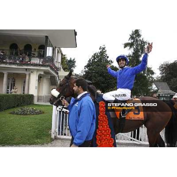 Ahmed Ajtebi and Biondetti win the Gran Criterium Milan - San Siro racetrack, 9th october 2010 ph. Stefano Grasso