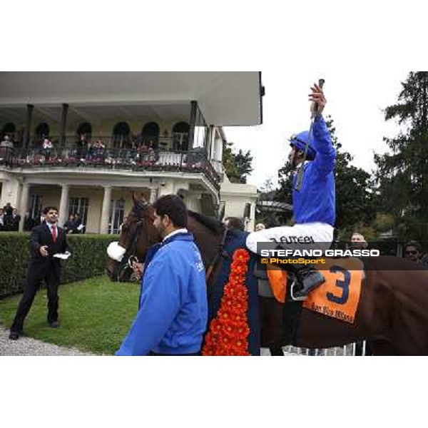 Ahmed Ajtebi and Biondetti win the Gran Criterium Milan - San Siro racetrack, 9th october 2010 ph. Stefano Grasso