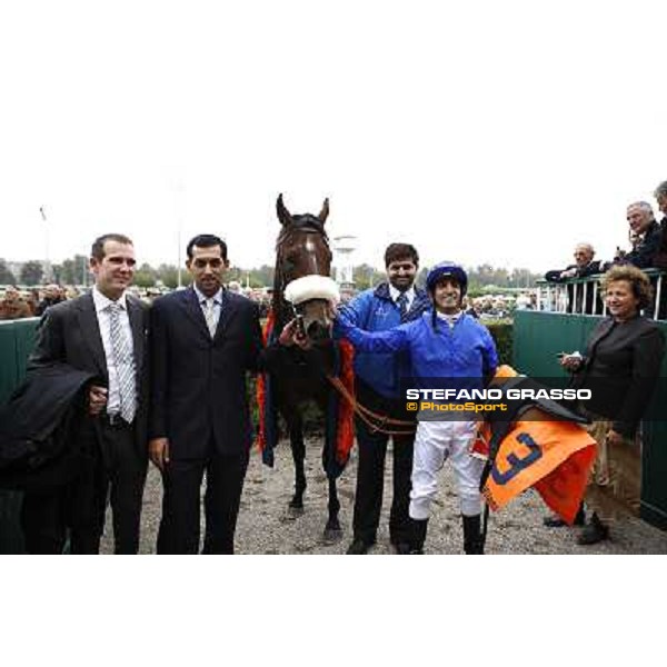 Ahmed Ajtebi and Biondetti win the Gran Criterium Milan - San Siro racetrack, 9th october 2010 ph. Stefano Grasso
