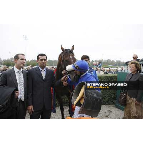 Ahmed Ajtebi and Biondetti win the Gran Criterium Milan - San Siro racetrack, 9th october 2010 ph. Stefano Grasso