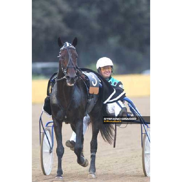 77° Derby Italiano del Trotto Enrico Bellei winner with Echò dei Veltri of the77° Derby Italiano del Trotto Rome, 10th october 2004 ph. Stefano Grasso