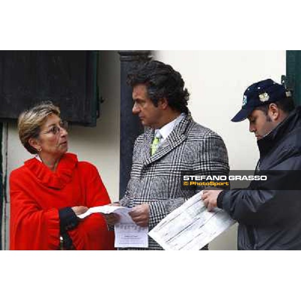 Franca Vittadini, Bruno Grizzetti and Stefano Pugliese Milan - San Siro racetrack, 17th oct. 2010 ph. Stefano Grasso