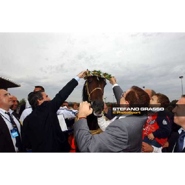 77° Derby Italiano del Trotto Varenne In Tour - Prize ceremony Rome, 10th october 2004 ph. Stefano Grasso
