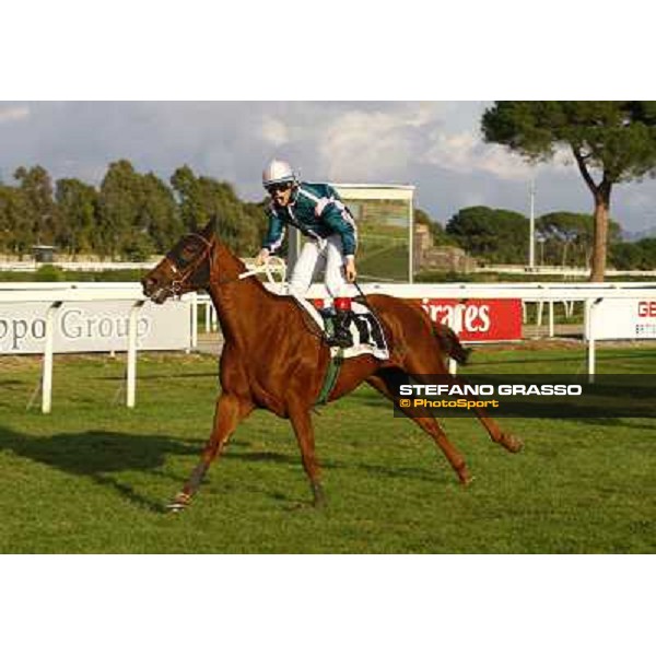Umberto Rispoli on Aoife Alainn triumph in the Premio Lydia Tesio Rome, Capannelle racetrack 24th oct. 2010 ph. Stefano Grasso