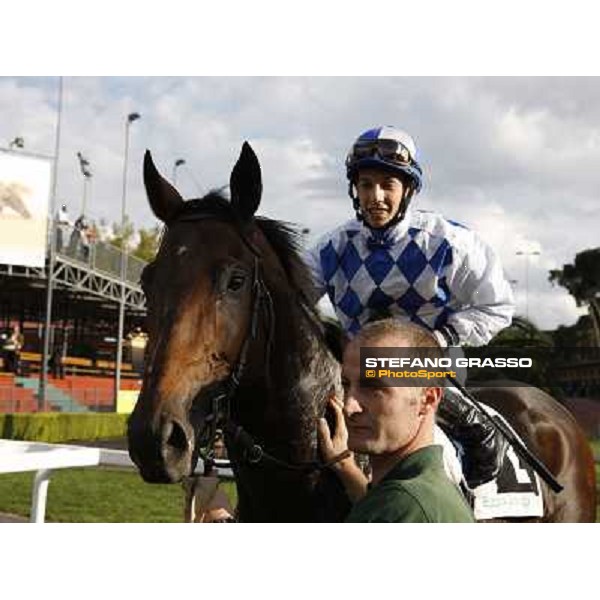 Christian Demuro on Ransom Hope wins the Premio Nearco Rome, Capanelle racetrack, 24th oct. 2010 ph. Stefano Grasso